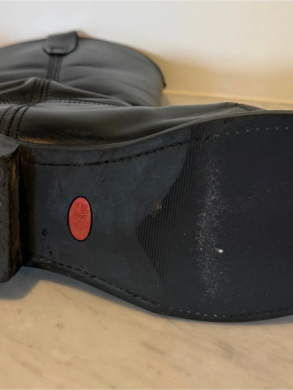 Durango Black Pull-On Western Leather Boots